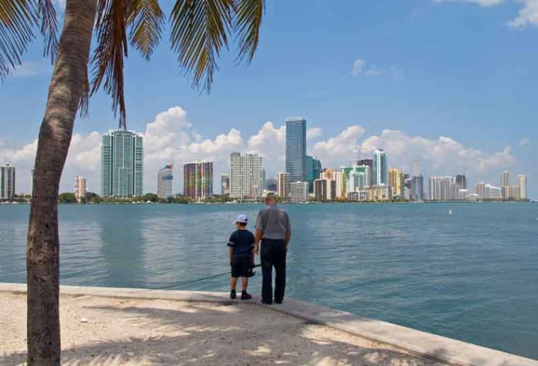 A79RFM Skyline of Miami Florida USA